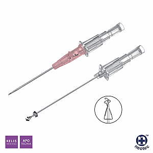 Catheter True Safe 1 - sécurisé (sans ailettes) 24G 19mm