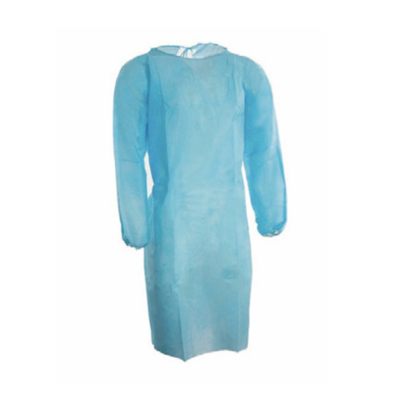 blouse poignets elastiques non steriles bleues
