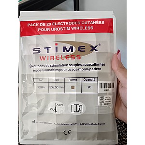 Electrodes STIMEX WIRELESS 50x50 mm carré, pack de 5 sachets de 4 electrodes